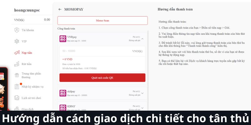 Hướng dẫn cách giao dịch chi tiết cho tân thủ